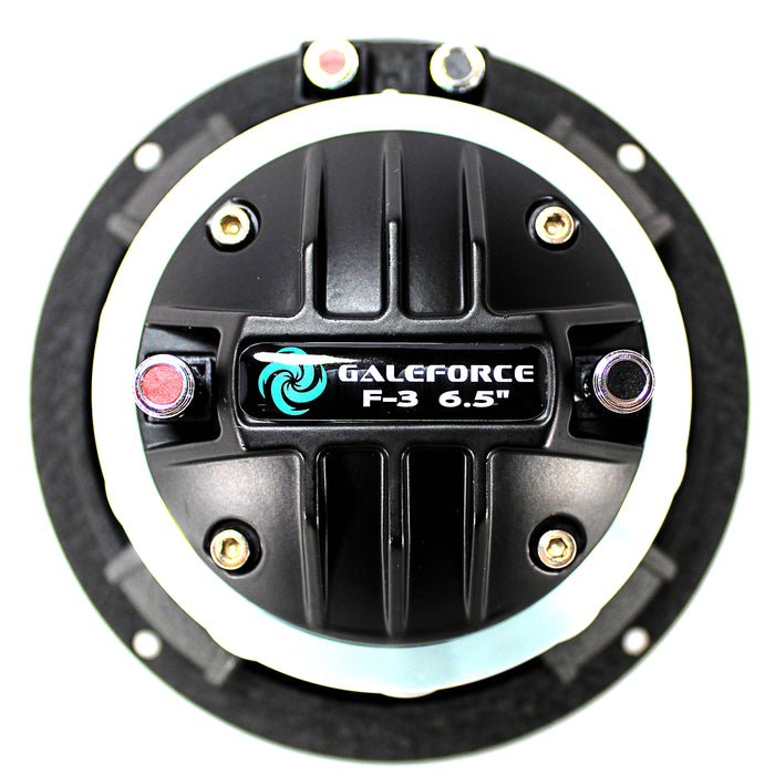 Galeforce F-3 Pro Audio 2-Way Marine Grade Speaker  6.5" 400W RMS With Horn
