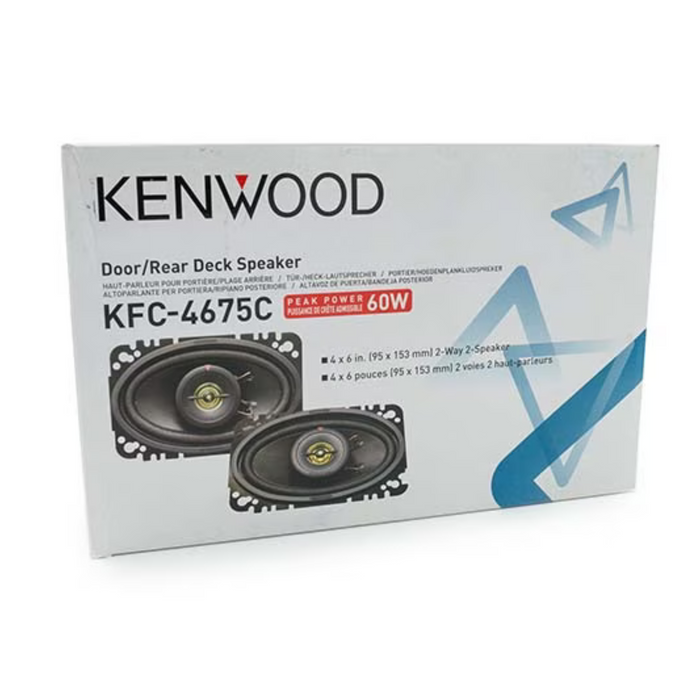 Kenwood 60-Watt 4-Inch x 6-Inch Two-Way Speaker System KFC-4675C