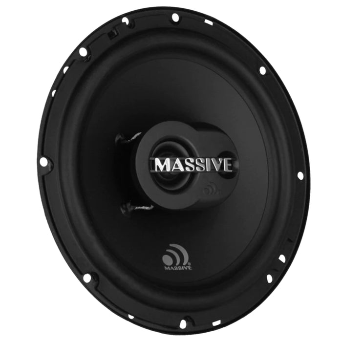 Massive Audio Pair of 6.5" 250 Watt Peak 4 Ohm 2-Way Coaxial Speakers MX65