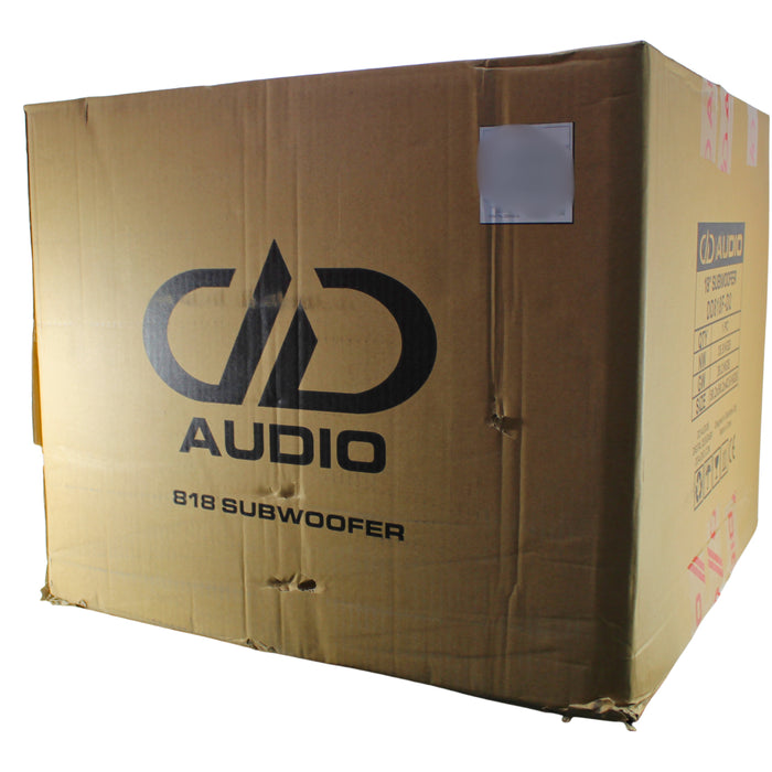 DD Audio 800 Series 18" 2500W RMS 2-Ohm DVC Power Tuned Subwoofer / 818f-D2