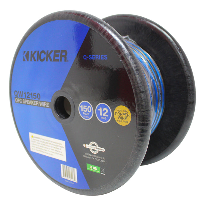 Kicker 12 AWG Silver Tinned 100% Oxygen Free Copper Blue/Gray Speaker Wire Lot