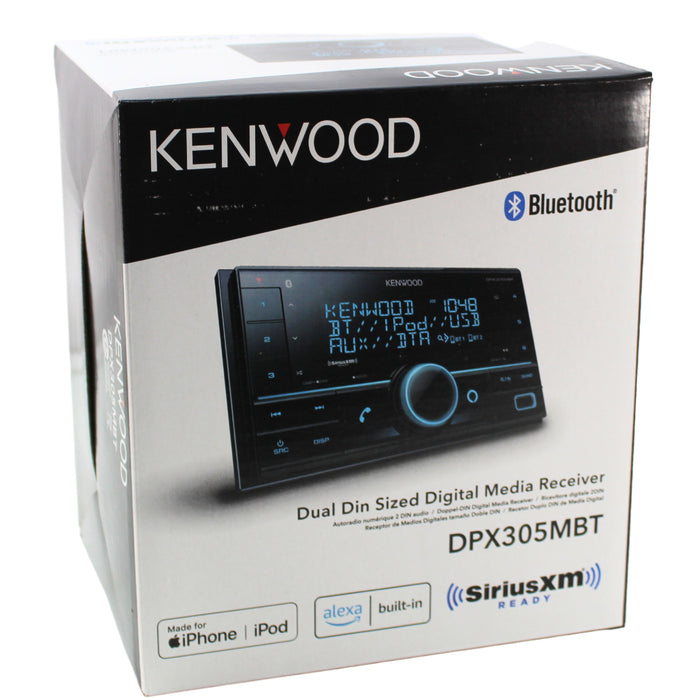 Kenwood Double DIN in-Dash Digital Media Receiver with Bluetooth DPX305MBT