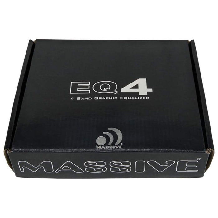 Massive Audio EQ4 1/2 DIN In-Dash 4-Band Graphic Equalizer w/ 8V Line Driver
