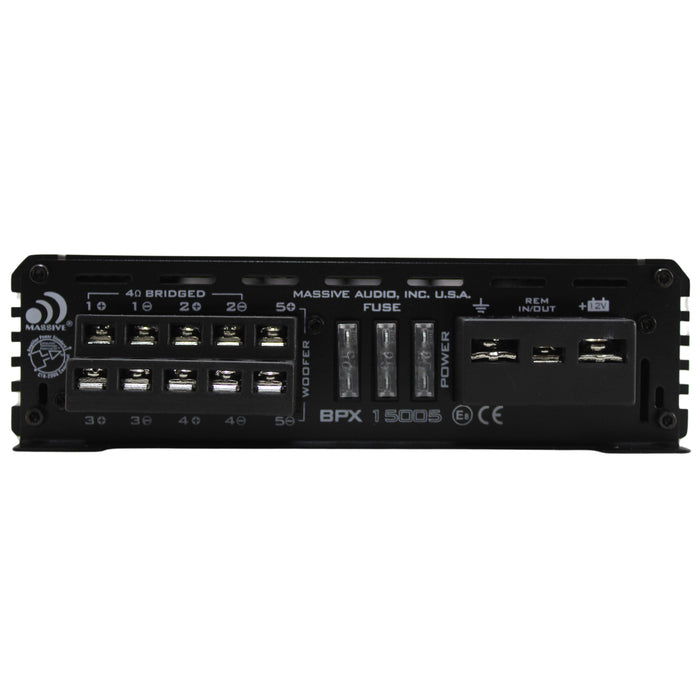 Massive Audio Blade 5-Channel 1.5K-Watt 2-Ohm Full Range Amplifier BPX15005