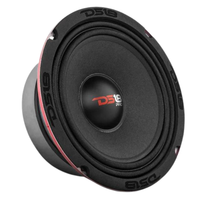 DS18 Car Audio 6.5" Midrange Loudspeaker 500 Watt 4 Ohm Red Basket PRO-X6.4M