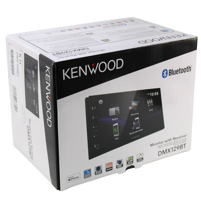 Kenwood 6.8 Inch LCD Touchscreen Digital Media Car Stereo Double Din DMX129BT