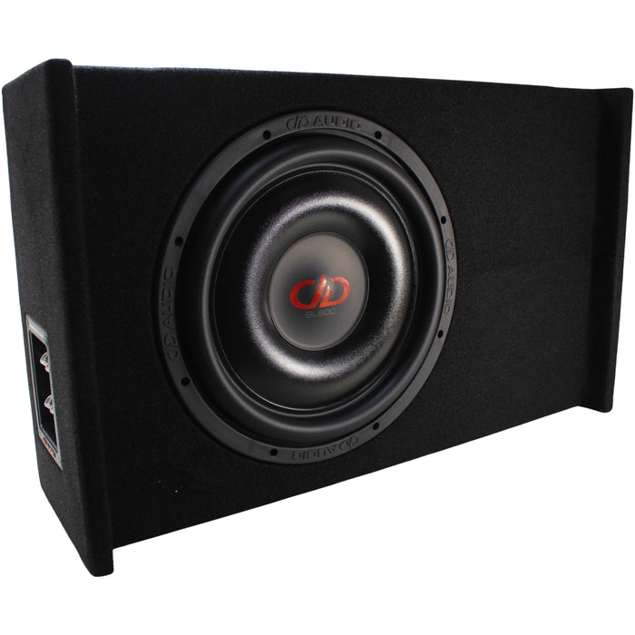 DD Audio SL600 Series 12" 600W RMS S1-Ohm Slim Down Firing Enclosure