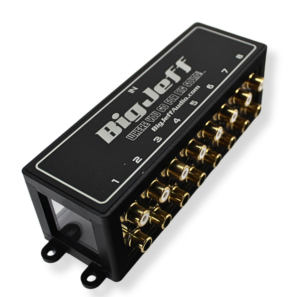 Big Jeff Audio 1to8 Pair Cockbox RCA Splitter Distribution Block