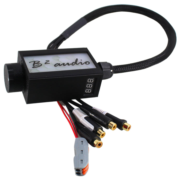 B2 Audio LED Bluetooth Control  30" RCA Bass Knob & Volt Meter BASSKNOB-LED