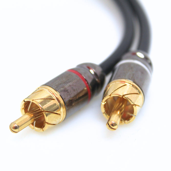 Full Tilt Audio HQ Series 6FT RCA Gold Plated Tip 2 Channel Cable FT-RCA6.0-HQ