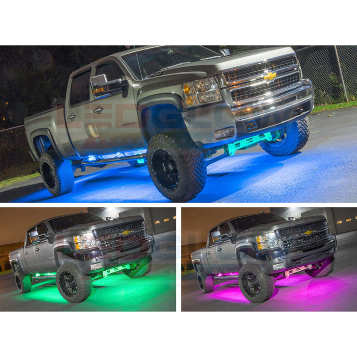 LEDGlow 6pc Million Color Bluetooth Truck Underglow Lighting Kit