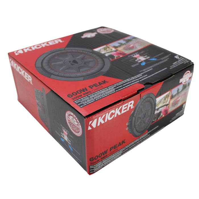 Kicker CompRT Series 8" Dual 2-Ohm Voice Coil Subwoofer 600-Watt Peak 48CWRT82