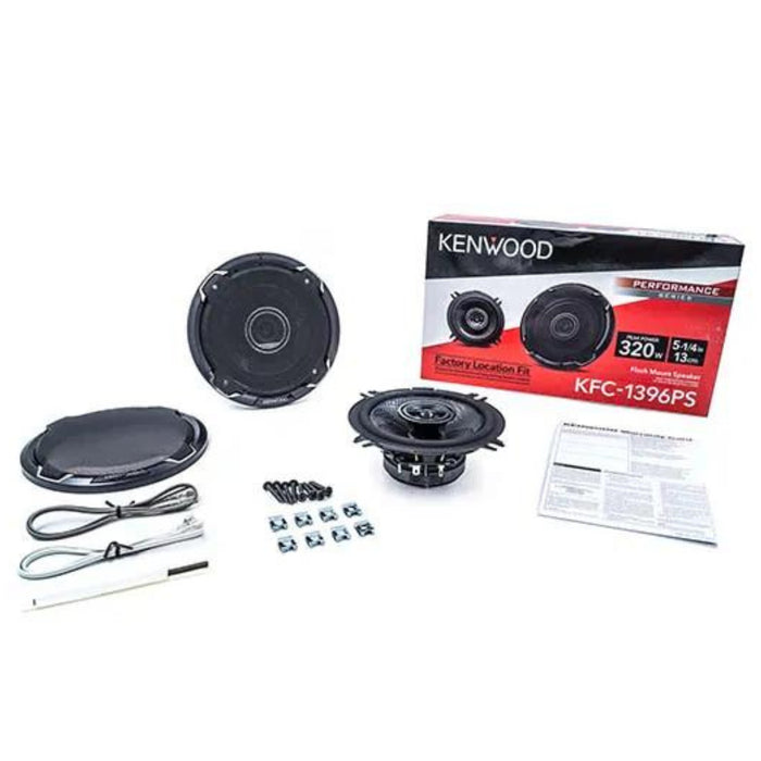 Kenwood 5.25" Round 2-Way vehicle speakers 320 Watts Peak KFC-1396PS