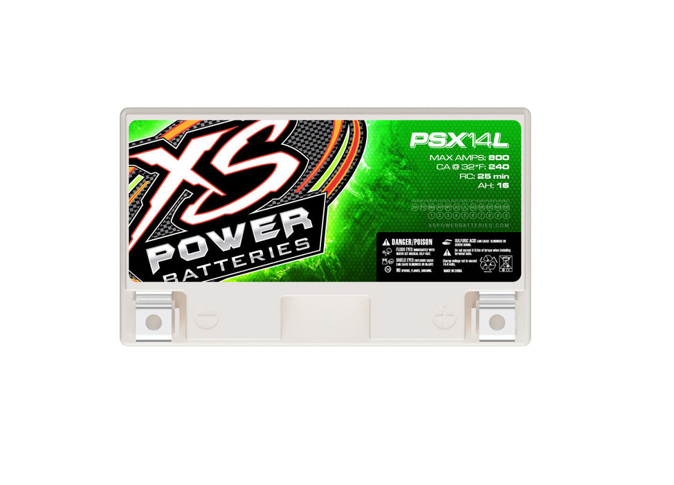 12V AGM Powersports and Marine Car Audio Battery 800 Max Amps 16AH 240A PSX14L