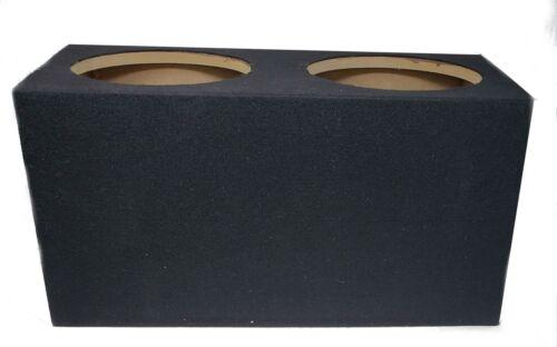 QPower Dual 10" Speaker box Sealed Subwoofer Enclosure 5/8 True MDF SOLO10 2HOLE
