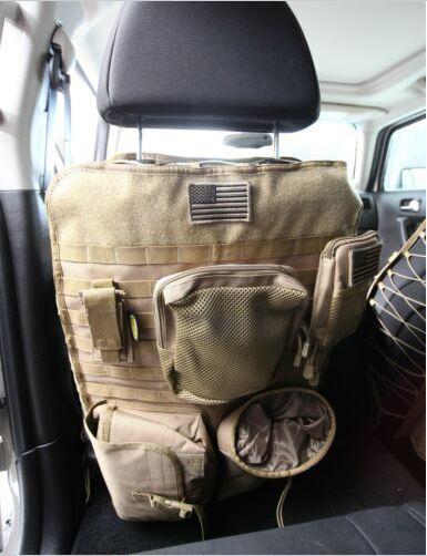 Single Jeep Seat Cover MOLLE/PAL System Coyote Tan 2007-2018 Jeep Wrangler JK
