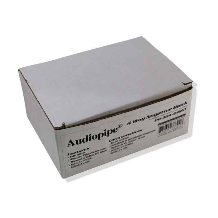 Audiopipe 4 Way 0/4 GA 3 In 4 Out Car Audio Negative Power Distribution Block