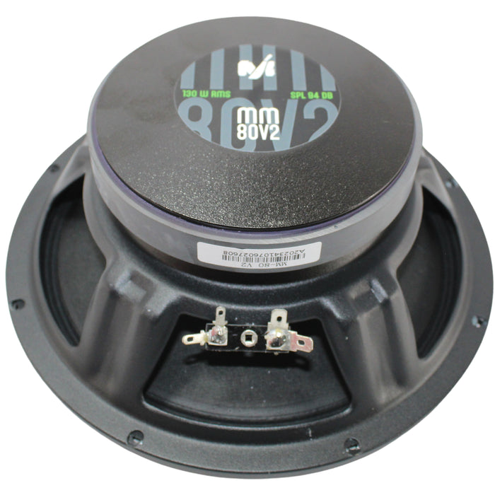 Deaf Bonce Pair of 8" 260 Watts Max 4 Ohm Midrange Loud Speakers MM-80-V2