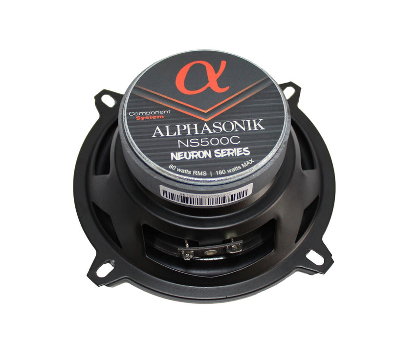 Alphasonik 5.25" 2 Way Component Speakers 180 Watts MAX Neuron Series NS500C