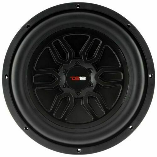 DS18 Pair of 12" 1000W Subwoofers + AK4 Amp Kit + 2 Channel 1600W Amplifier