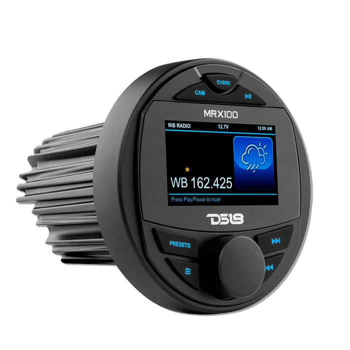 DS18 Marine & Powersports Bluetooth Radio Receiver Video LCD TFT Screen MRX100