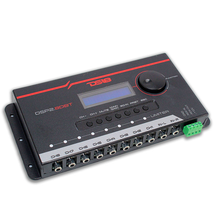 DS18 DSP Crossover & Equalizer 8 Channel Digital Processor Bluetooth DSP2.8DBT