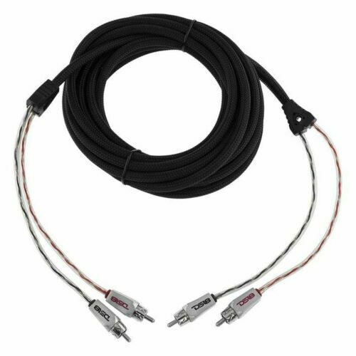 DS18 16 ft 2 Channel Shielded Twisted RCA PRO Audio Cable Amp Cable