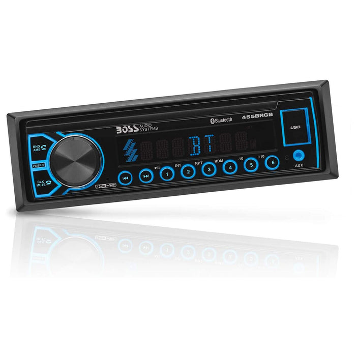 BOSS 1 Din Radio with Bluetooth/USB, MP3, AM/FM, AUX, WMA, & Push to Talk