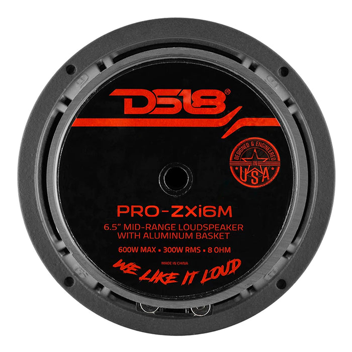 DS18 6.5" Motorcycle Midrange Loudspeaker 600W 8Ohm Pro Car Audio PRO-ZXI6M