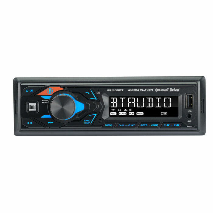 Dual XRM59BT Single Din Bluetooth AM/FM MP3 USB/AUX Digital Car Stereo