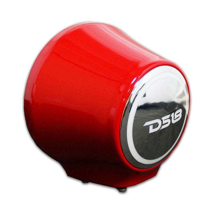 DS18 6.5" Jet Ski, Marine, Jeep & UTV/ATV Pod Enclosure-Pair (No Speaker) Red