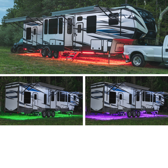 LEDGlow Million Color Slimline LED Underbody Lighting Kit For 20'-25' RV Campers