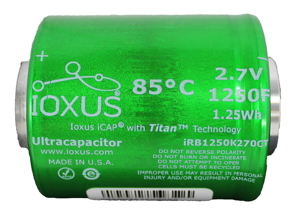 6 XS Power 2.7V 1250F Ultracapacitors + 5 Buss Bars 16.2V 6 Cell Bank DIY Kit