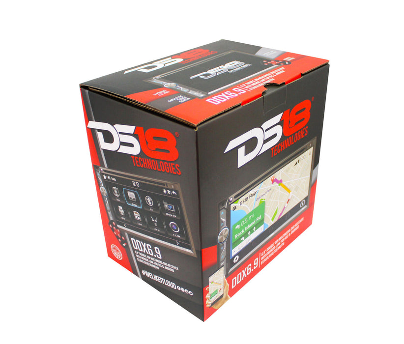 DS18 6.9" Double Din Bluetooth Touchscreen AUX/USB/SD/AM/FM Head Unit DDX6.9