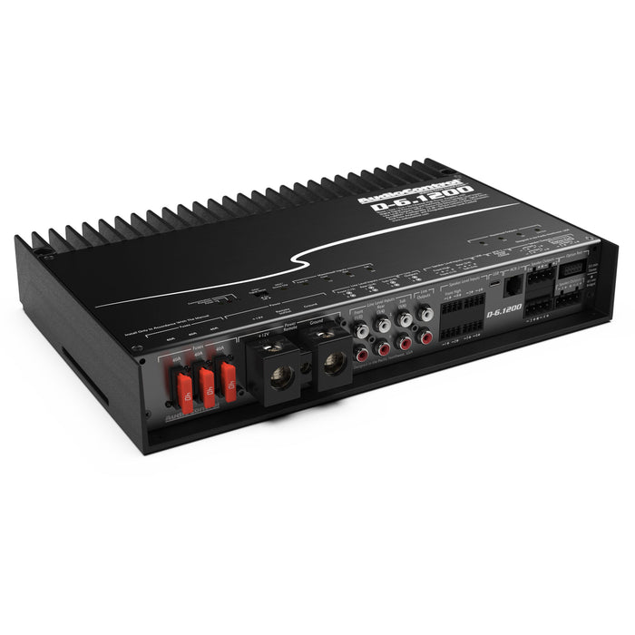 AudioControl 6-Channel 1200W 4-Ohm Amplifier w/ Built-In DSP Matrix D-6.1200