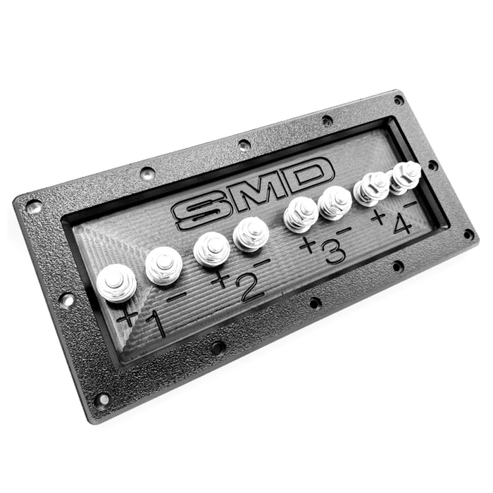 SMD Steve Meade Designs 4 Channel Heavy Duty Speaker Terminal Grade 8