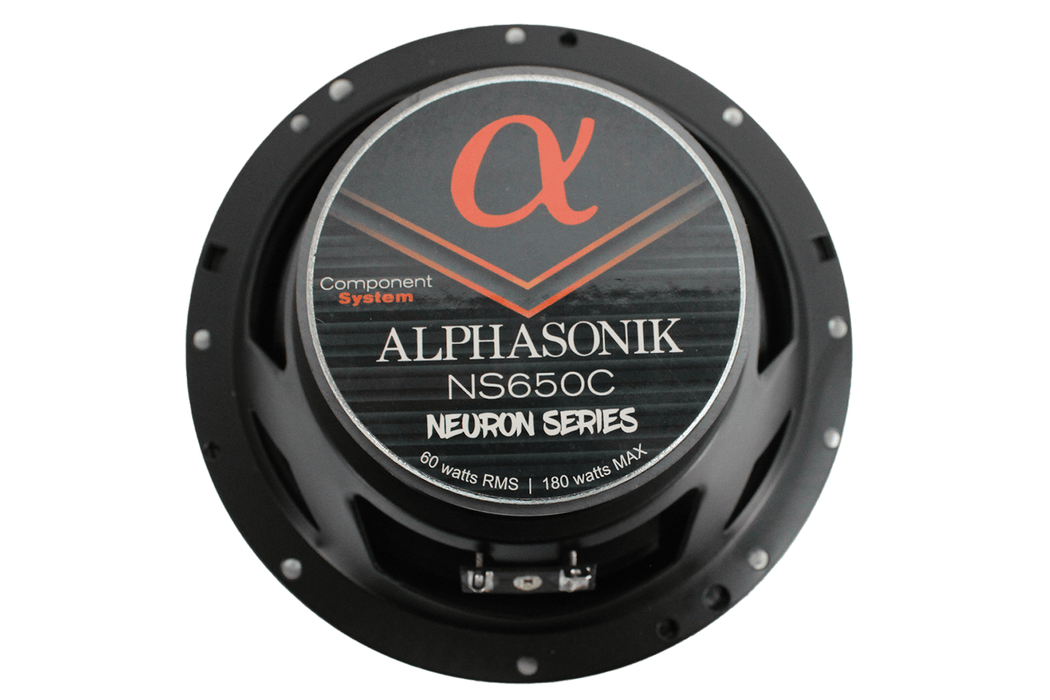 Pair of Alphasonik 6.5" 2 Way Component Speakers 180 Watt Max Neuron NS650C