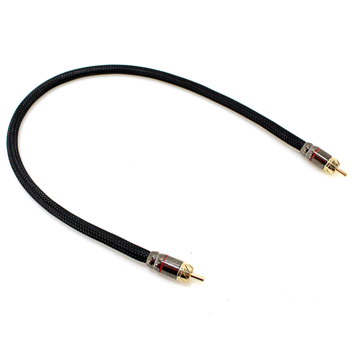 Full Tilt Audio Single 1.5 Feet Gold Tip High Quality RCA Cable FT-RCA1.5-HQ-SGL