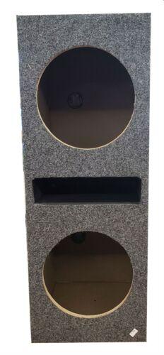 Dual 10" Speaker Box Slot Ported Chamber 5/8 True MDF Sub woofer Enclosure