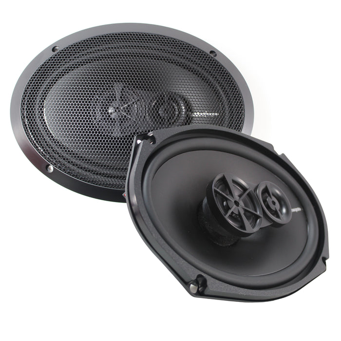Rockford Fosgate 6"x9" Full Range 3-Way Coaxial Speakers 130W Peak 4 Ohm R169X3