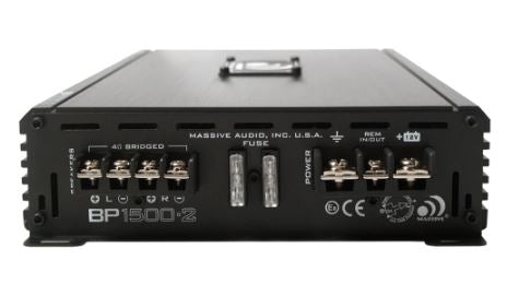 Massive Audio Blade Series BP1500.2 2 Channel 1500 Watt Full Range Amplifier
