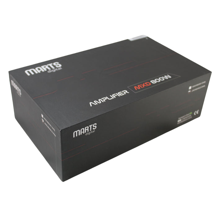 Marts Digital Monoblock Amplifier Full Range Class D 800 Watts 2 Ohms MXD-800-2