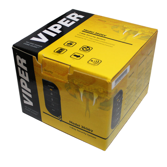 Viper 1 Way -1 Remote Security System with 1/2 Mile Range + 4 Door Locks 3606V