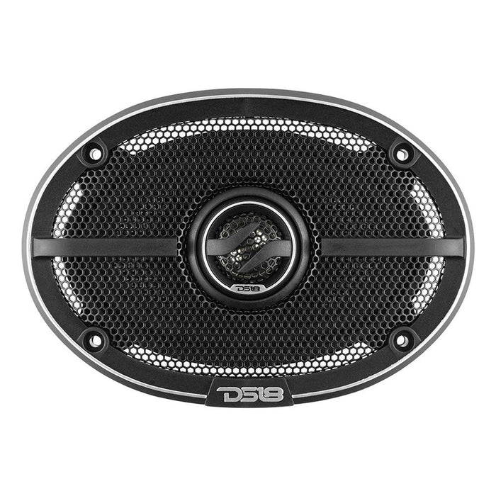 Pair DS18 ELITE 4"x6" 180 Watts 4-Ohm 2-Way Coaxial Speakers with Kevlar Cone