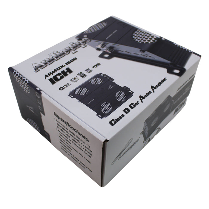 Audiopipe Mini Motorcycle Monoblock 800W Class D Full Range Amplifier APMOX-1500
