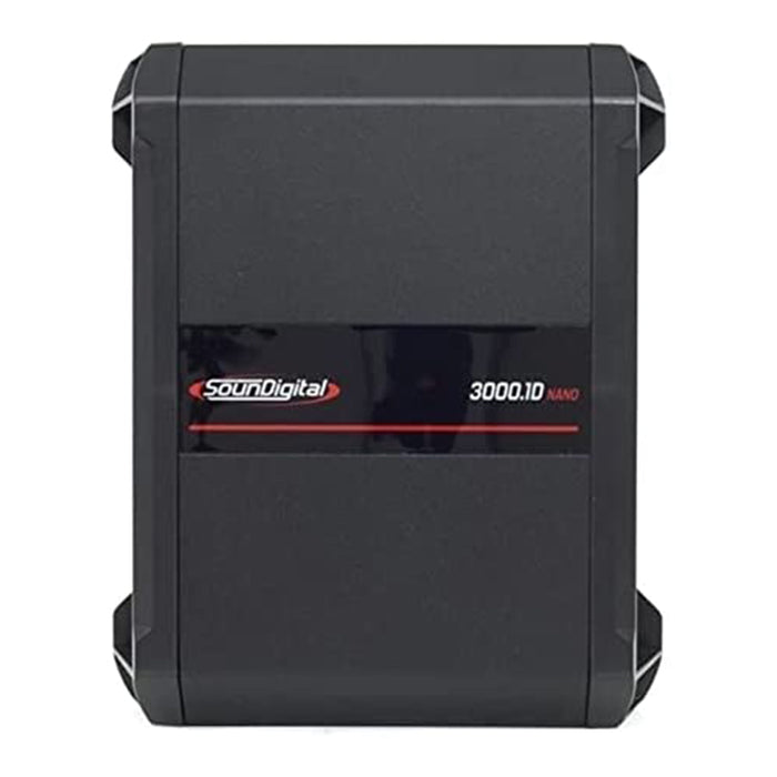 SounDigital 1 Channel Class D Amplifier 3000 Watt 1 Ohm Black 3000.1D NANO
