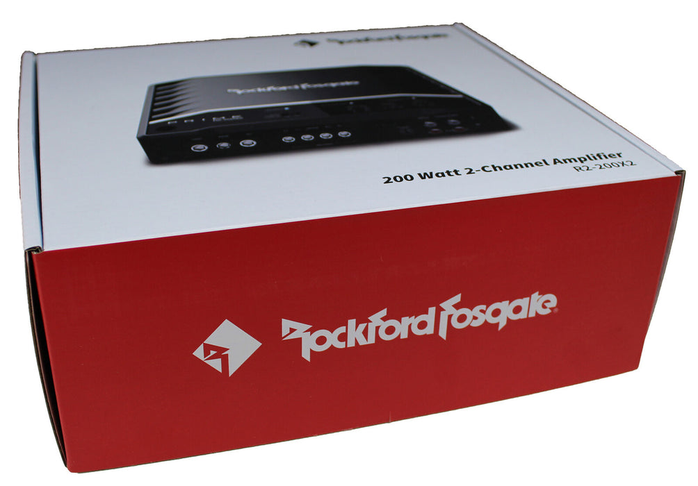Rockford Fosgate Prime 200W 2-Channel Full Range Class D Amplifier R2-200X2