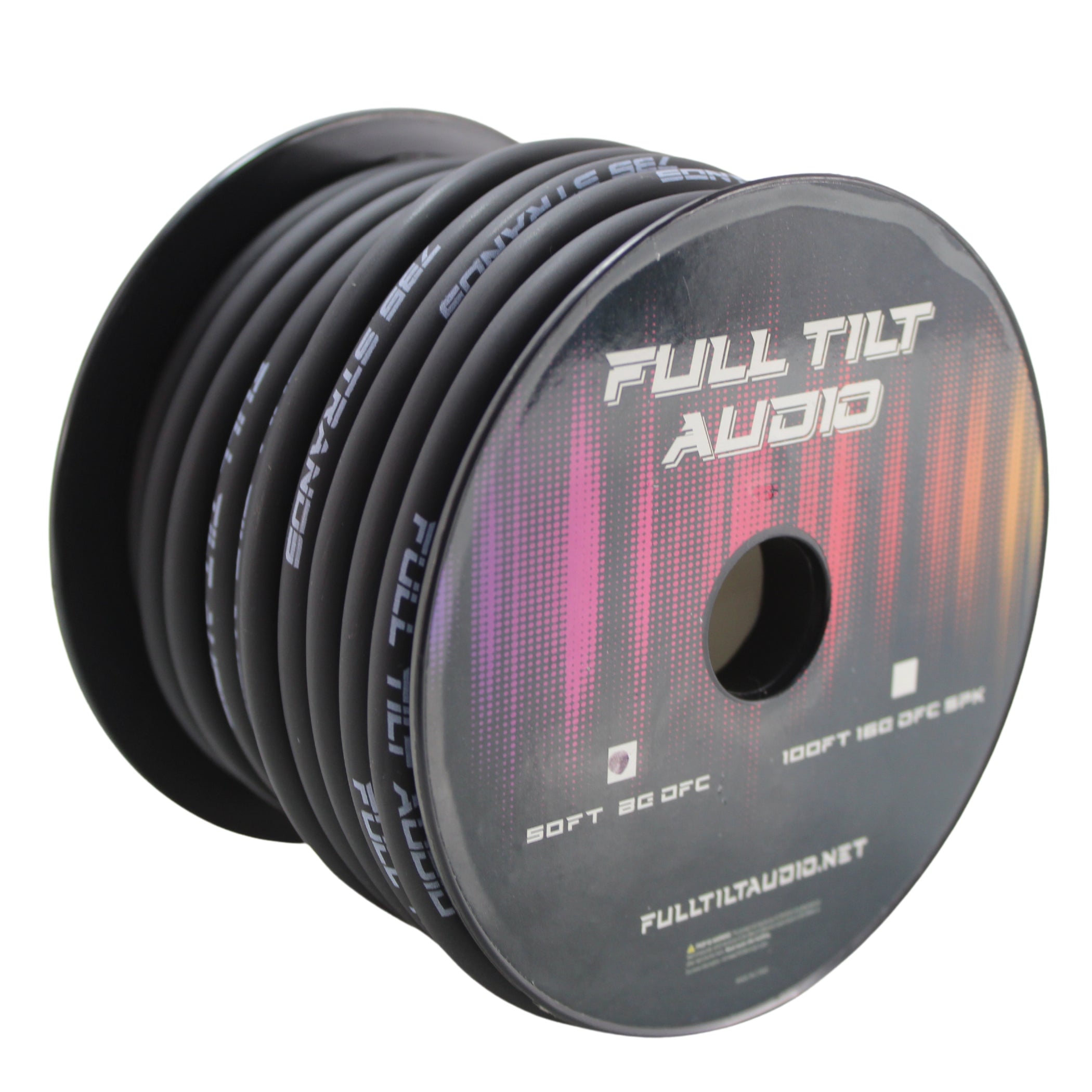 Full Tilt Audio 8 Gauge Tinned Oxygen Free Copper Power/Ground Wire Bl
