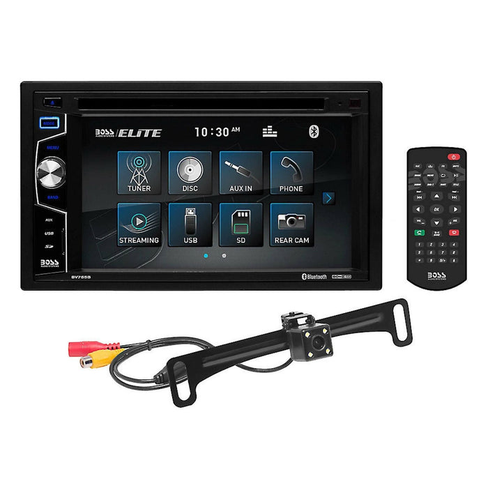 BOSS 6.2" Touchscreen 2-Din Radio w/ Bluetooth, DVD/CD/USB Rear Camera & Remote