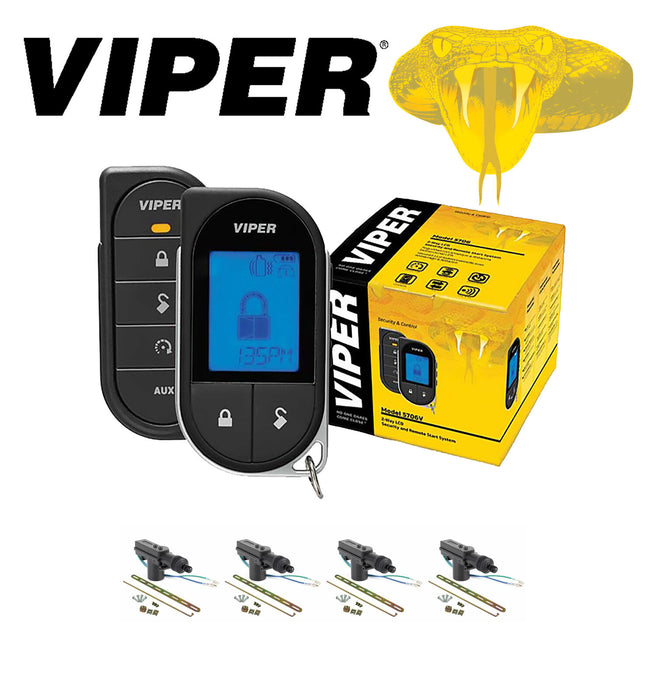 Viper Responder LC3 1-Way Remote Start Car Alarm 1 Mile + 4 DoorLocks 5706V